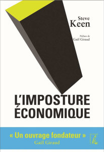 Couverture de l'édition française du livre "L'imposture économique" par Steeve Keen