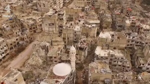 Vidéo terrible de la destruction de Homs, Syrie